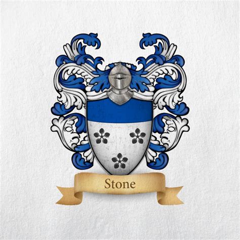 Stone Family Crest Print - Etsy