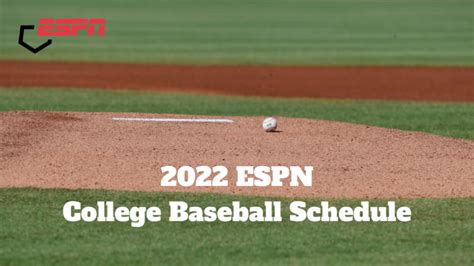 College Baseball Schedule 2024 Espn - Image to u