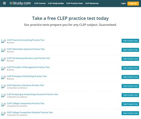 Study.com's CLEP practice tests_preview | Clep study guides, School ...