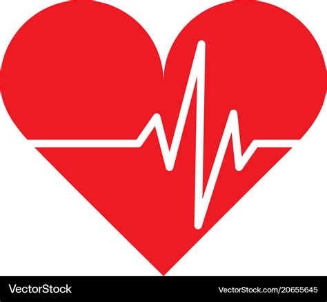 Heartbeat icon Royalty Free Vector Image - VectorStock