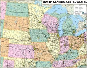 TheMapStore | North Central States, North Central, Midwest