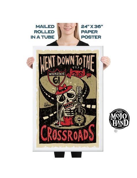 Large Blues Poster - Crossroads - 24" x 36" - MojoHand - Everything Blues™