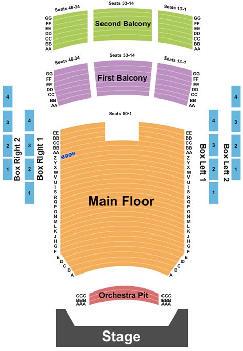 Peoria Civic Center Theater Seating Chart & Maps Peoria