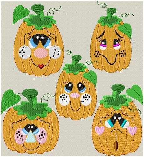 Silly Pumpkin Faces I