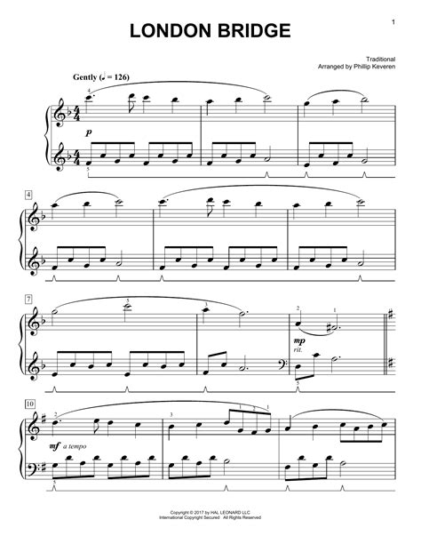 Phillip Keveren - London Bridge sheet music