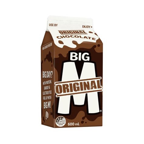 Calories in Big M Original Chocolate Flavoured Milk calcount