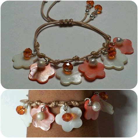 Madre perla y cristal checo | Charm bracelet, Jewelry, Bracelets