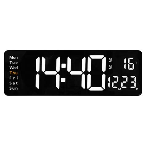 6626 Living Room Wall-Mounted Large Screen Display LED Digital Clock ...