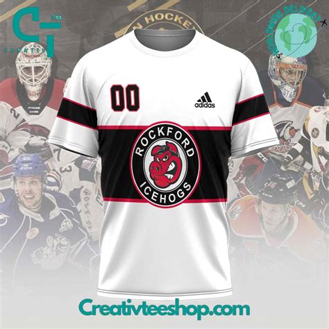 Rockford IceHogs AHL Jersey 2024 White T-Shirt - Creativteeshop