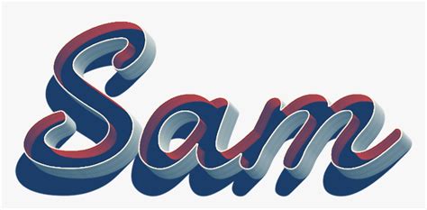 Sam Transparent Background - Sam Name Images Hd, HD Png Download - kindpng