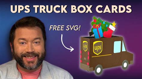 Make Fun UPS Truck Box Cards for Christmas this year on your Cricut! - YouTube