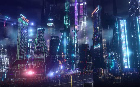 1440x900 Neon City Lights 4k Wallpaper,1440x900 Resolution HD 4k ...