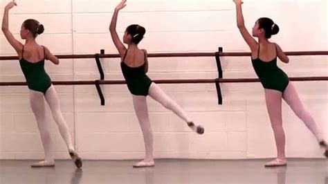 Intermediate Ballet Rond de Jambe a l'air - YouTube