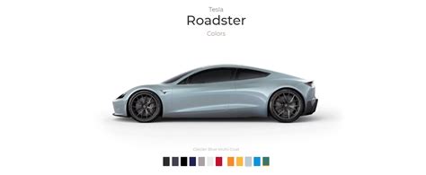 First Tesla Roadster Unofficial Configurator Allows You to Sample 12 Colors - autoevolution