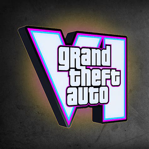 Grand Theft Auto 6 lightbox by Bottega.co.nz | Download free STL model | Printables.com