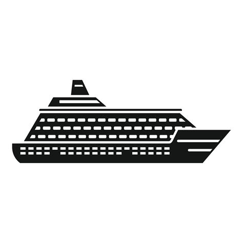 Cruise ship icon, simple style 14625813 Vector Art at Vecteezy