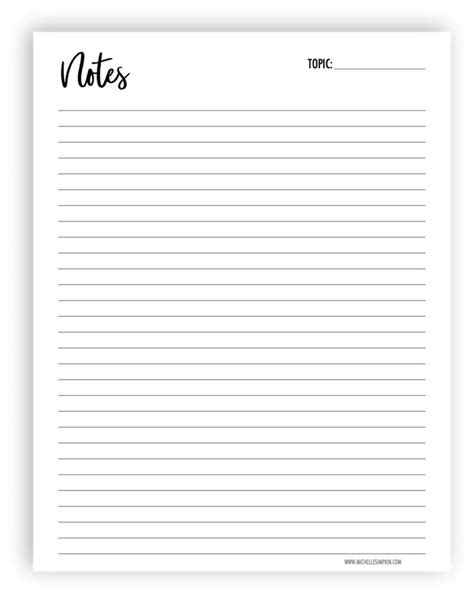 FREE PRINTABLE! Use this free Note Pad printable to make notes, create lists, and more! No email ...