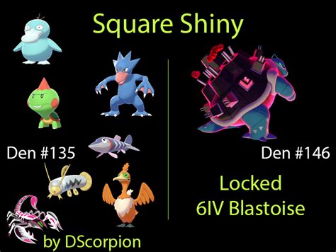 DScorpion's 6IV SQUARE Shiny GMAX Blastoise LOCKED and Den 135 Baby : r ...