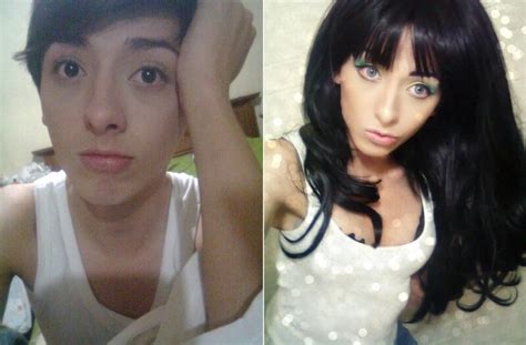 Boy to Girl Makeup Transformation - Before & After Pics