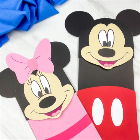 Minnie & Mickey Mouse Paper Bag Puppet