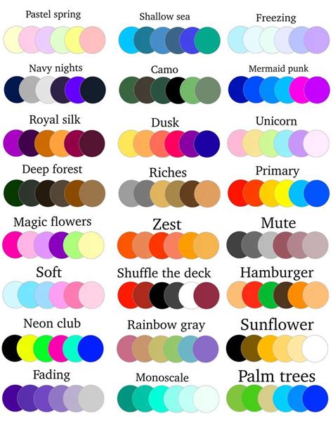 24 color palettes in 2022 | Color mixing chart, Color palette challenge, Color mixing chart acr ...