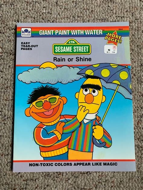 Sesame Street Paint With Water Book - Etsy