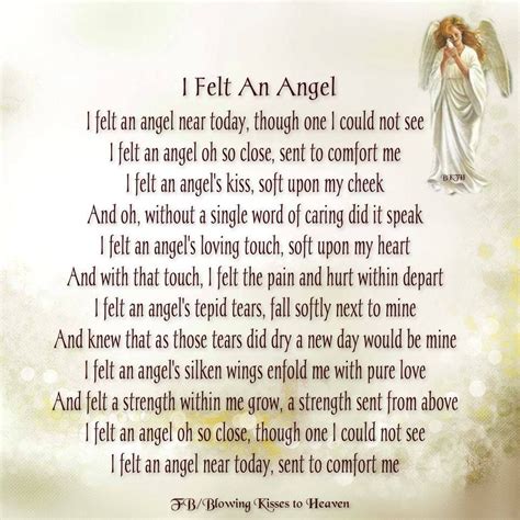 I felt an Angel | Angel quotes, Angel messages, Angel prayers