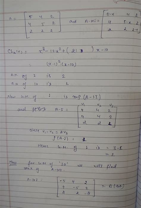 How to find out algebraic multiplicity and geometric multiplicity