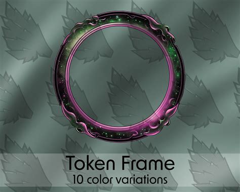 DND Profile Token Frame, 10 Colors. Galaxy, Sci-fi, Space, for Roll20 ...