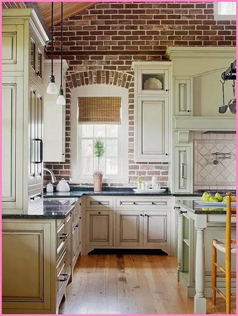 25 Gorgeous Kitchens Design Ideas With A Brick Wall That You Need To See | Home kitchens ...