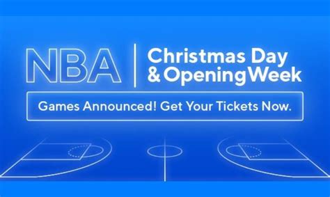 NBA Opening Week and Christmas Day Games Tickets at Ticket Network - EDEALO