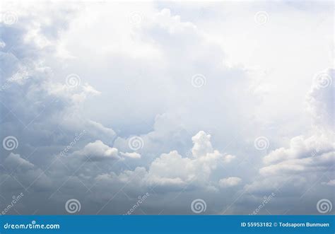 Partly cloudy sky stock photo. Image of heaven, natural - 55953182