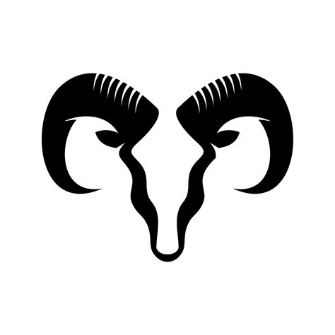 ram head logo 13091232 Vector Art at Vecteezy