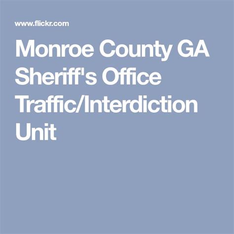 Monroe County GA Sheriff's Office Traffic/Interdiction Unit | Sheriff ...