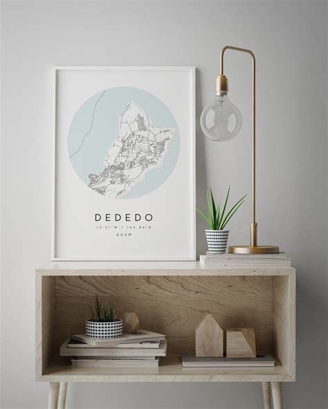 Dededo Map Dededo Guam City Map Home Town Map Dededo - Etsy