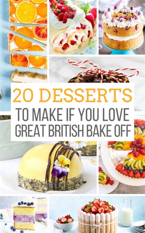 20 Desserts to Make if You Love the Great British Baking Show - Away ...