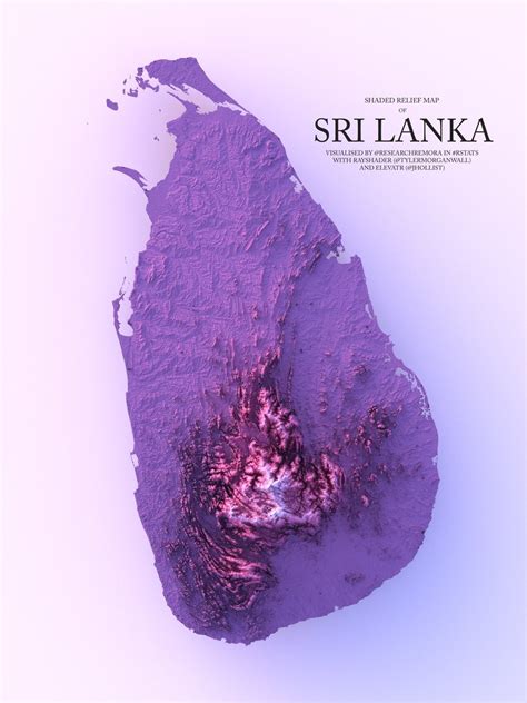 Shaded Relief Map Of Sri Lanka - vrogue.co