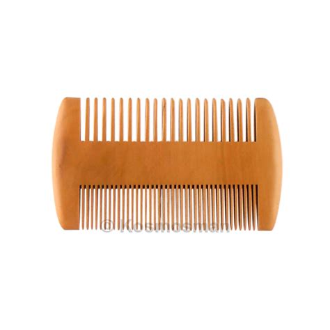 Wooden Beard & Moustache Comb Double Medium.