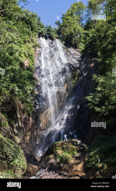 Rio Celeste Waterfall photographed Stock Photo - Alamy