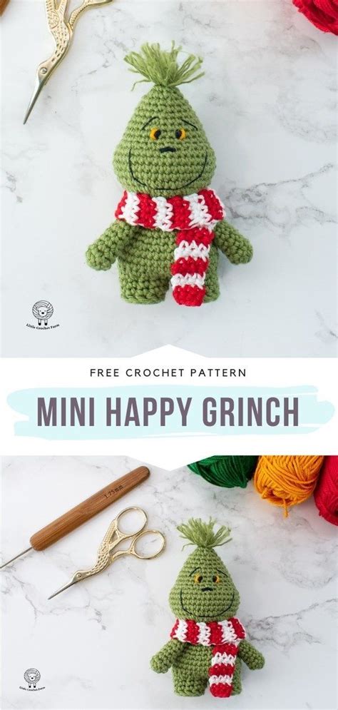 Funny Grinch Amigurumi - Ideas and Free Crochet Patterns | Holiday crochet, Crochet christmas ...