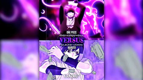 Zoro VS Sasuke 😶 - YouTube