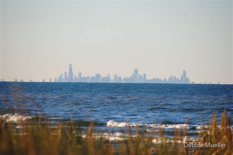 "Chicago Skyline across Lake Michigan - 2" by Debbie Mueller | Redbubble