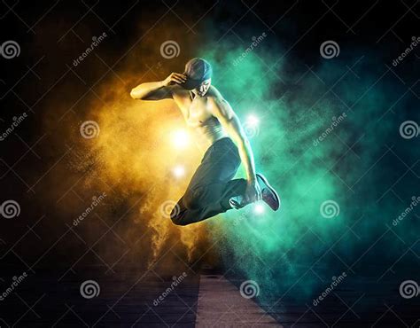 Hip-hop Dance Party. Man Break Dancing Stock Photo - Image of person, sport: 210084104