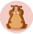 Cute hamster cartoon Royalty Free Vector Image
