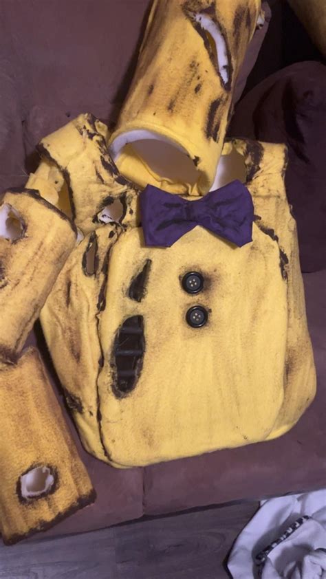 FNAF movie style spring Bonnie costume I’m working on : r/fivenightsatfreddys