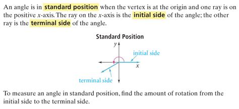 (5) Initial Side, Terminal Side - Pre-Calculus