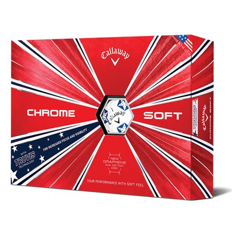 2019 Callaway Chrome Soft Golf Balls (1 Dozen) - TRUVIS - Stars & Stripes at InTheHoleGolf.com