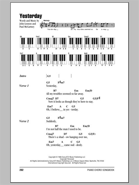 Yesterday | Sheet Music Direct