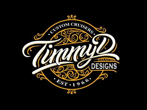 Logo "Timmy D" | Lettering design, ? logo, Lettering