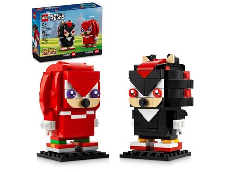 LEGO Unveils Sonic the Hedgehog Brickheadz Shadow and Knuckles Set